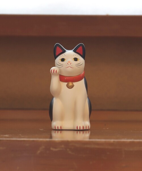 BEAMS JAPAN（ビームス　ジャパン）の「中外陶園 / 別注 まねき猫 右手 3号（インテリア雑貨・メンズ・ネイビー/ゴールド/オレンジ・ONE SIZE）」の21枚目の写真