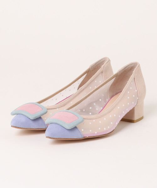 Mode et Jacomo（モードエジャコモ）の「バックルチュールパンプス（パンプス・レディース・ブラック/レインボー/ゴールド/グレー・24cm/23.5cm/23cm/22.5cm/24.5cm/22cm）」の4枚目の写真