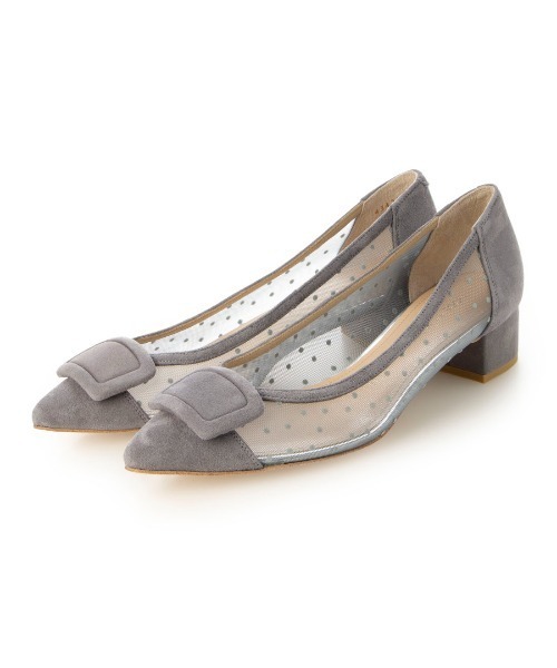 Mode et Jacomo（モードエジャコモ）の「バックルチュールパンプス（パンプス・レディース・ブラック/レインボー/ゴールド/グレー・24cm/23.5cm/23cm/22.5cm/24.5cm/22cm）」の2枚目の写真