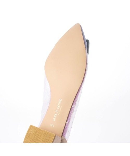 Mode et Jacomo（モードエジャコモ）の「バックルチュールパンプス（パンプス・レディース・ブラック/レインボー/ゴールド/グレー・24cm/23.5cm/23cm/22.5cm/24.5cm/22cm）」の9枚目の写真