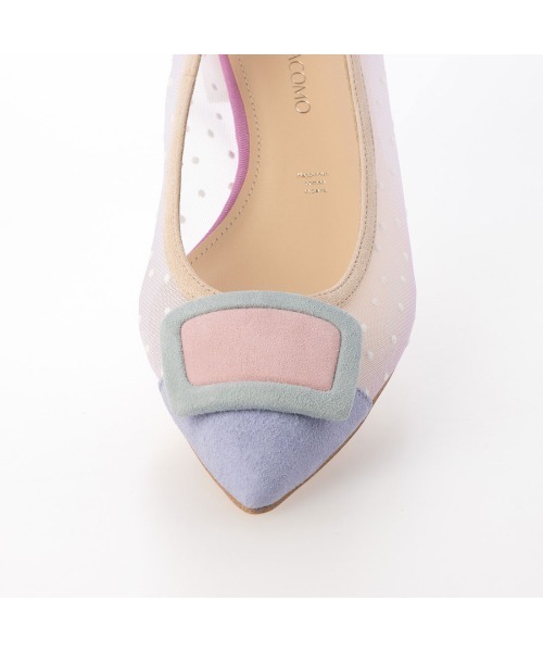 Mode et Jacomo（モードエジャコモ）の「バックルチュールパンプス（パンプス・レディース・ブラック/レインボー/ゴールド/グレー・24cm/23.5cm/23cm/22.5cm/24.5cm/22cm）」の10枚目の写真