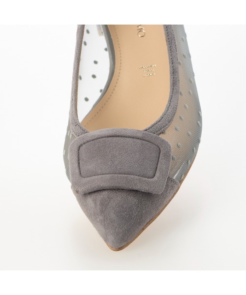 Mode et Jacomo（モードエジャコモ）の「バックルチュールパンプス（パンプス・レディース・ブラック/レインボー/ゴールド/グレー・24cm/23.5cm/23cm/22.5cm/24.5cm/22cm）」の15枚目の写真