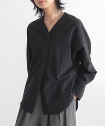 for/c（フォーシー）の「Vネックカーディガンブラウス【オーガニックコットン】（シャツ/ブラウス）」