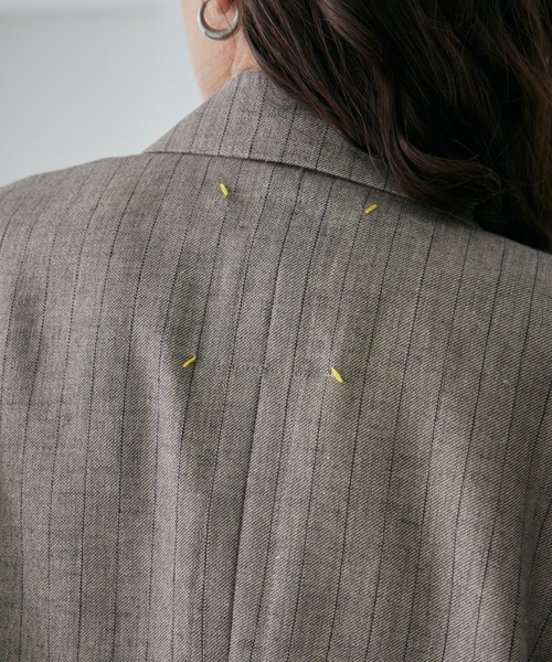 mici（ミチ）の「(mici)ハーフスリーブジャケット（テーラードジャケット・レディース・ブラック/グレー・FREE）」の19枚目の写真