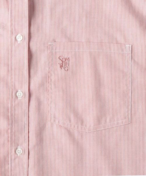 SOMETHING】STRIPESHIRTS ストライプシャツ（シャツ