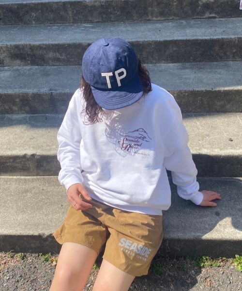 THEATRE PRODUCTS(シアタープロダクツ)の「【スパイク 小川暖奈×THEATREPRODUCTS コラボ】SEASIDE AND RIVER プルオーバー(スウェット・レディース・ホワイト/ブラック・FREE)」の12枚目の写真