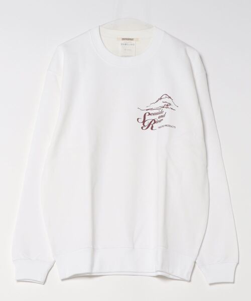 THEATRE PRODUCTS(シアタープロダクツ)の「【スパイク 小川暖奈×THEATREPRODUCTS コラボ】SEASIDE AND RIVER プルオーバー(スウェット・レディース・ホワイト/ブラック・FREE)」の9枚目の写真