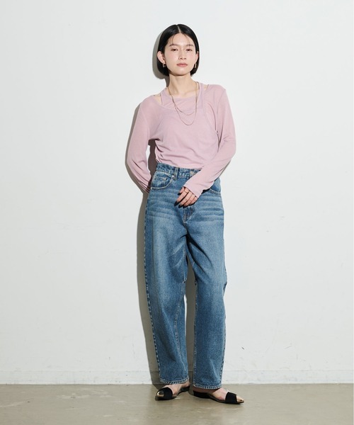 tシャツ レイヤードライクカットソー/layered like cutandsew レディース tシャツ レイヤードライクカットソー/layered like cut | JChere
