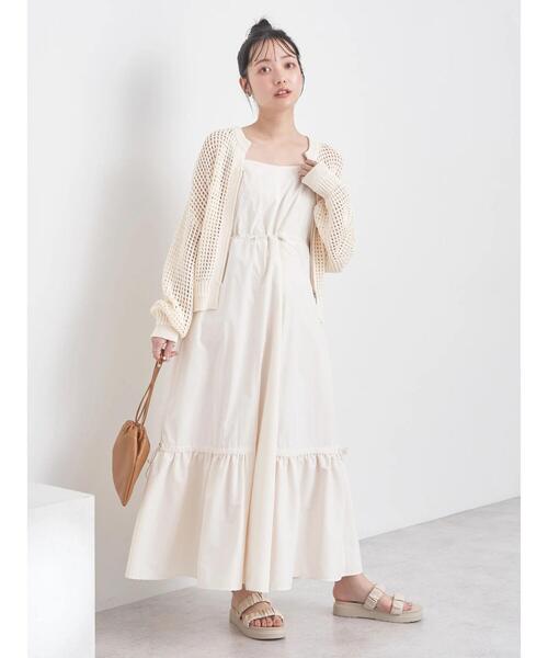 earth music&ecology(アースミュージックアンドエコロジー)の「メッシュジップカーディガン(カーディガン/ボレロ・レディース・ブルー/ライム/ブラック/アイボリー/オレンジ・FREE)」の20枚目の写真