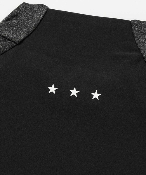 【セール】LUXEAKMPLUS(リュクスエイケイエムプラス)ゴルフ 配色ハーフジップ半袖モックネックTシャツ（Tシャツ/カットソー）｜LUXEAKMPLUS（リュクスエイケイエムプラス）