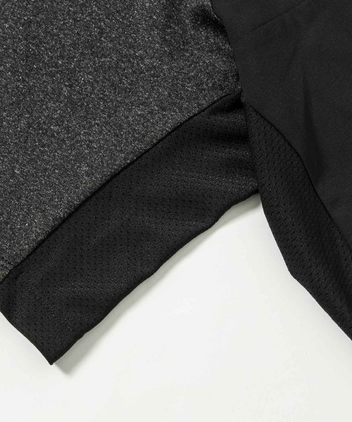 【セール】LUXEAKMPLUS(リュクスエイケイエムプラス)ゴルフ 配色ハーフジップ半袖モックネックTシャツ（Tシャツ/カットソー）｜LUXEAKMPLUS（リュクスエイケイエムプラス）