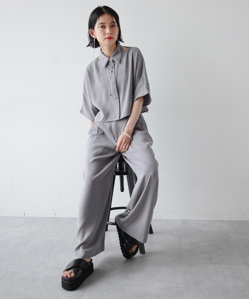 HARE（ハレ）の「トロミカタアキショートシャツ(HARE)（シャツ