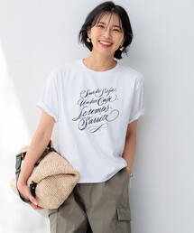 【井波麻里衣さんコラボ】カリグラフィー プリント Tシャツ