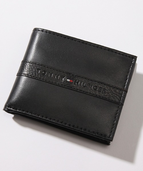 TOMMY HILFIGER(トミーヒルフィガー)の「【TOMMY HILFIGER/トミーヒルフィガー】レザーコンパクトウォレット(財布・メンズ・ブラック・FREE)」の2枚目の写真