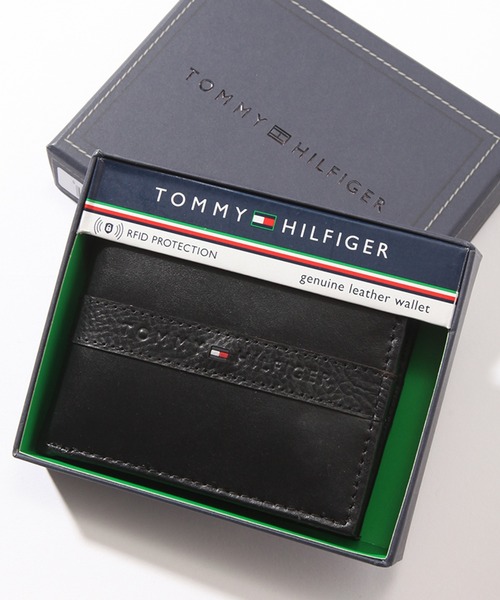 TOMMY HILFIGER(トミーヒルフィガー)の「【TOMMY HILFIGER/トミーヒルフィガー】レザーコンパクトウォレット(財布・メンズ・ブラック・FREE)」の7枚目の写真