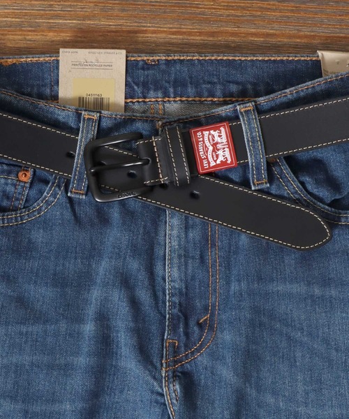 Levi Strauss & Co. レザーベルト Levi's ベルト Levi's/リーバイス 40mm メタルループ 本革