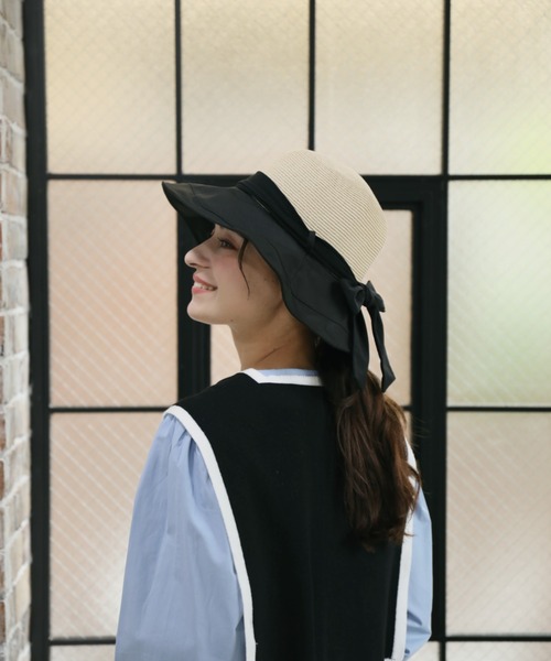 aimoha（アイモハ）の「【Aimoha】帽子（ハット・レディース・ブラック/ベージュ/ホワイト・FREE）」の7枚目の写真