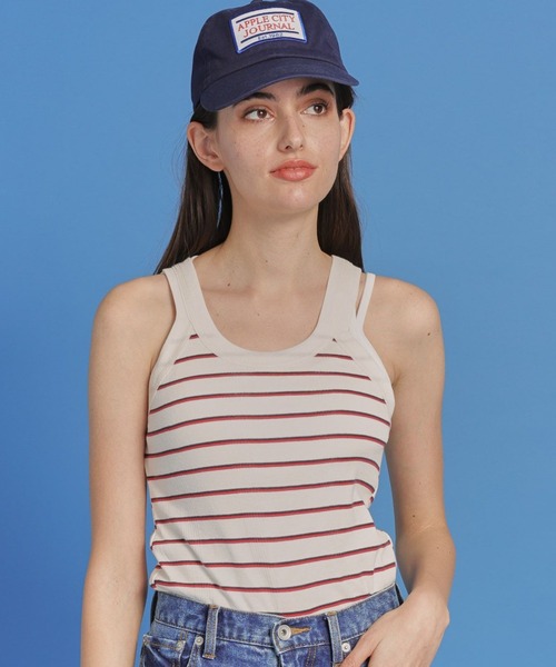 MILLER（ミラー）の「【MILLER】パネルリブアスレチックタンク（タンクトップ・レディース・ホワイト/ブラック/オフホワイト/その他1・FREE）」の3枚目の写真