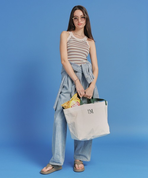 MILLER（ミラー）の「【MILLER】パネルリブアスレチックタンク（タンクトップ・レディース・ホワイト/ブラック/オフホワイト/その他1・FREE）」の5枚目の写真