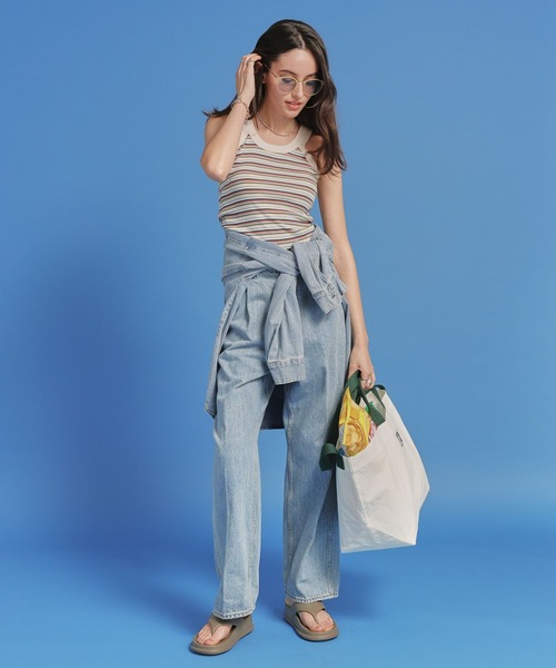 MILLER（ミラー）の「【MILLER】パネルリブアスレチックタンク（タンクトップ・レディース・ホワイト/ブラック/オフホワイト/その他1・FREE）」の7枚目の写真