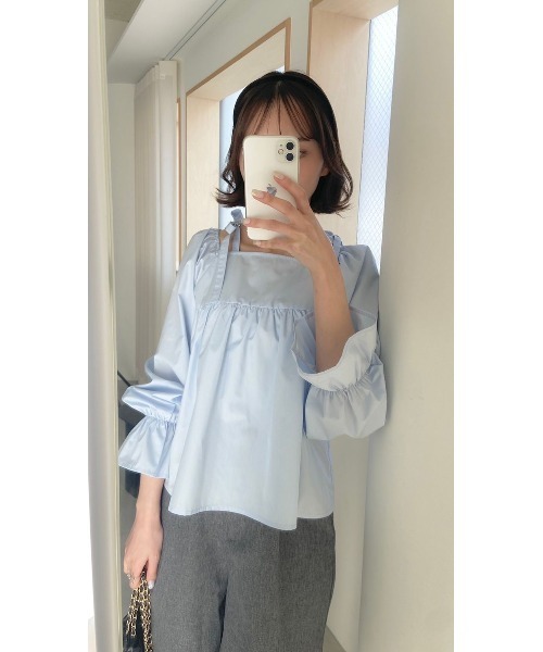 flower(フラワー)の「ライトリーハーフパンツ(その他パンツ・レディース・グレー/アイボリー・FREE)」の16枚目の写真