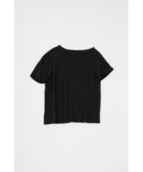 M_(エムアンダーバー)の「吸湿、速乾性のある麻のカットソーと透け感のあるキャミソールの重ね着セット(Tシャツ/カットソー・レディース・ホワイト/ブラック・FREE)」の15枚目の写真