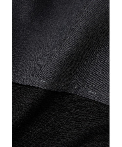 M_(エムアンダーバー)の「吸湿、速乾性のある麻のカットソーと透け感のあるキャミソールの重ね着セット(Tシャツ/カットソー・レディース・ホワイト/ブラック・FREE)」の17枚目の写真