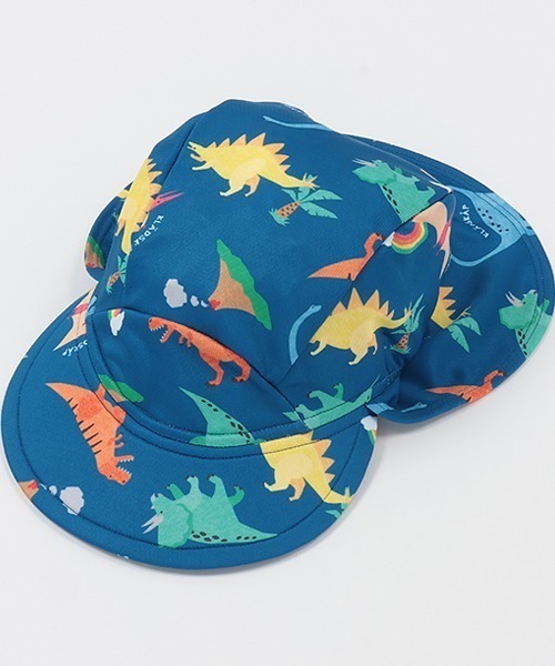 kladskap(クレードスコープ)の「【SWIM】総柄日よけ付スイムキャップ(スイムグッズ・キッズ・ブルー/サックスブルー/ピンク・FREE)」の5枚目の写真