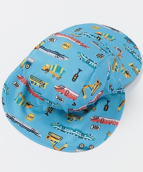 kladskap(クレードスコープ)の「【SWIM】総柄日よけ付スイムキャップ(スイムグッズ・キッズ・ブルー/サックスブルー/ピンク・FREE)」の16枚目の写真