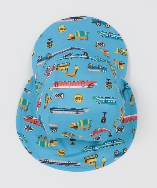 kladskap(クレードスコープ)の「【SWIM】総柄日よけ付スイムキャップ(スイムグッズ・キッズ・ブルー/サックスブルー/ピンク・FREE)」の15枚目の写真
