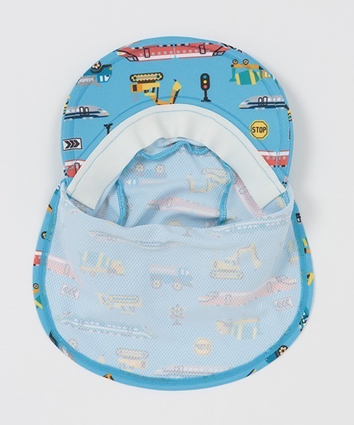 kladskap(クレードスコープ)の「【SWIM】総柄日よけ付スイムキャップ(スイムグッズ・キッズ・ブルー/サックスブルー/ピンク・FREE)」の14枚目の写真