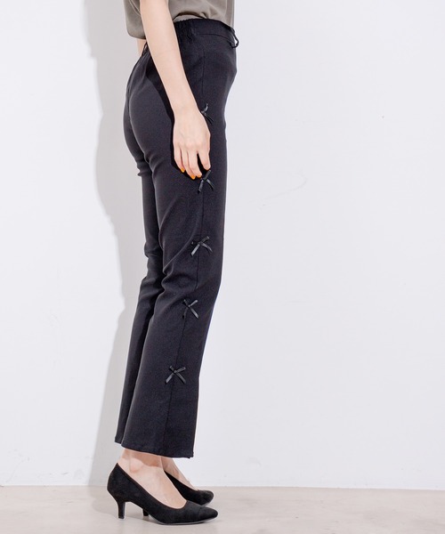 Jayro(ジャイロ)の「サイドリボンストレッチパンツ(その他パンツ・レディース・ブラック/サックスブルー/ブルー・M)」の17枚目の写真