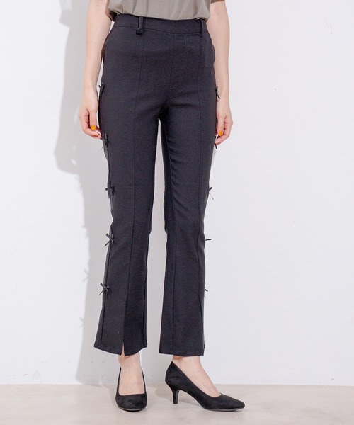 Jayro(ジャイロ)の「サイドリボンストレッチパンツ(その他パンツ・レディース・ブラック/サックスブルー/ブルー・M)」の18枚目の写真