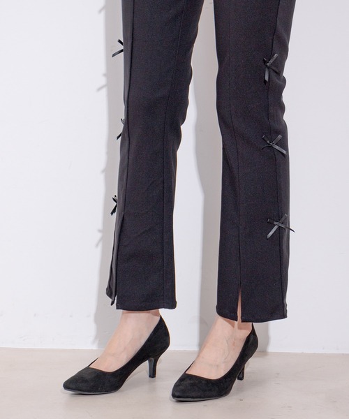Jayro(ジャイロ)の「サイドリボンストレッチパンツ(その他パンツ・レディース・ブラック/サックスブルー/ブルー・M)」の22枚目の写真