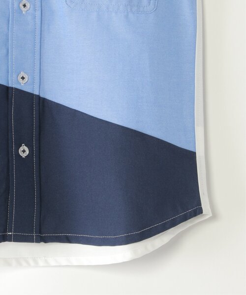 ikka(イッカ)の「アシメ切り替え半袖シャツ(120~160cm)(シャツ/ブラウス・キッズ・オフホワイト/ブラック・160/150/140/130/120)」の6枚目の写真