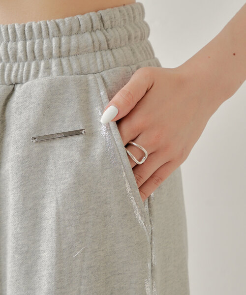 箔プリントワイドスウェットパンツ（スウェットパンツ）｜Chico（チコ