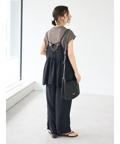 CRAFT STANDARD BOUTIQUE(クラフトスタンダードブティック)の「レーヨンキャミチュニック(チュニック・レディース・ブラック/サックスブルー/アイボリー・FREE)」の22枚目の写真