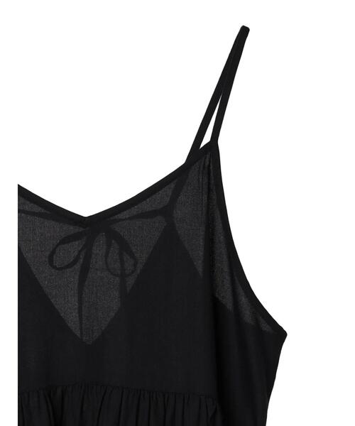 CRAFT STANDARD BOUTIQUE(クラフトスタンダードブティック)の「レーヨンキャミチュニック(チュニック・レディース・ブラック/サックスブルー/アイボリー・FREE)」の5枚目の写真