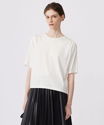 ICB（アイシービー）の「【接触冷感・UVケア・洗える】 ハイツイストスムース デザインカットソー（Tシャツ/カットソー）」