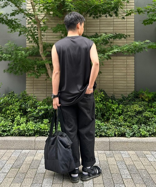 etre pret(エトレプレ)の「汗臭・生乾き臭をブロック!抗菌防臭ドライノースリーブトップス【ユニセックス】(Tシャツ/カットソー・レディース・ブラック/カーキ/チャコールグレー/ホワイト/ネイビー/レッド系・X-SMALL/SMALL/MEDIUM/LARGE/X-LARGE/XX-LARGE)」の8枚目の写真