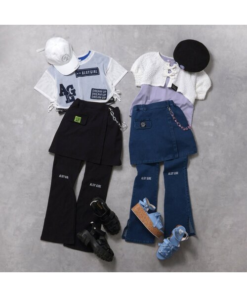 algy（アルジー）の「【ACTIVE・接触冷感・吸水速乾】メッシュトップス&インナーセット（Tシャツ/カットソー・キッズ・オフホワイト/ミント/ブラック・SMALL/MEDIUM/X-SMALL/XX-SMALL）」の8枚目の写真