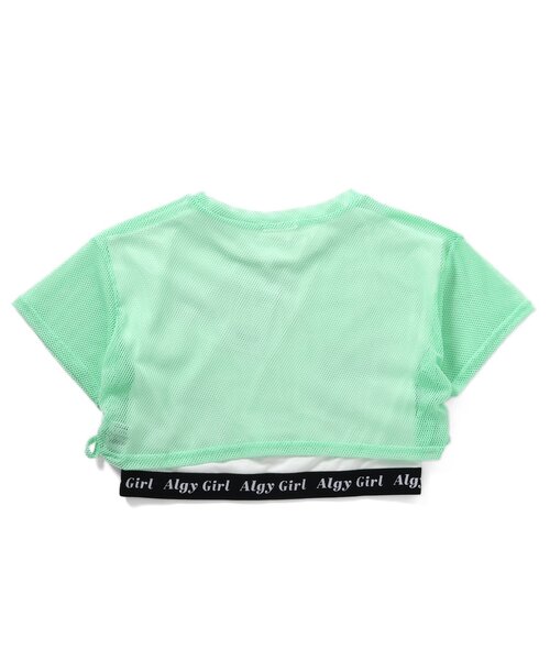 algy（アルジー）の「【ACTIVE・接触冷感・吸水速乾】メッシュトップス&インナーセット（Tシャツ/カットソー・キッズ・オフホワイト/ミント/ブラック・SMALL/MEDIUM/X-SMALL/XX-SMALL）」の16枚目の写真
