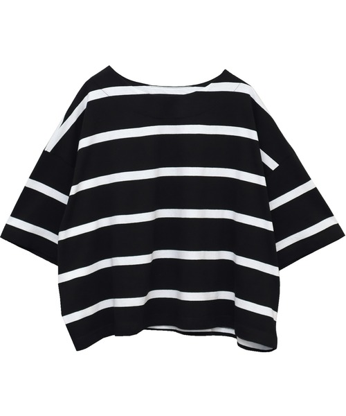 Social GIRL（ソーシャルガール）の「ワイドボーダーBIGTシャツ（Tシャツ/カットソー・レディース・グレイッシュベージュ/ブルー/ブラック・FREE）」の20枚目の写真