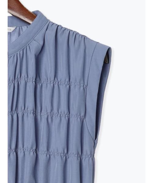 Te chichi TERRASSE（テチチテラス）の「シャーリングワンピース（ワンピース・レディース・イエロー/ブルー/チャコールグレー・F）」の15枚目の写真