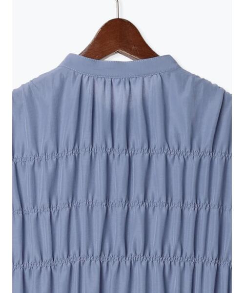 Te chichi TERRASSE（テチチテラス）の「シャーリングワンピース（ワンピース・レディース・イエロー/ブルー/チャコールグレー・F）」の17枚目の写真