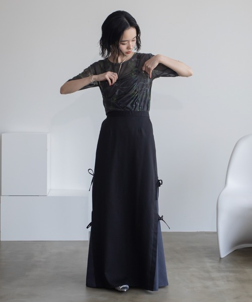 VACANCY（ヴァカンシー）の「アシンメトリーシャーリングシアートップス（Tシャツ/カットソー・レディース・ブラック/ブルー/レッド・FREE）」の10枚目の写真