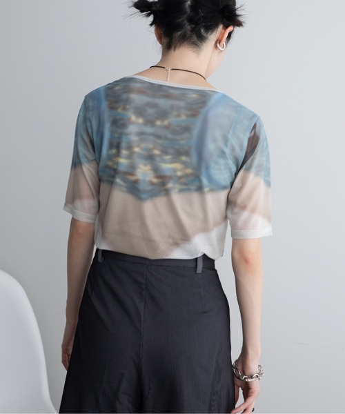 VACANCY（ヴァカンシー）の「アシンメトリーシャーリングシアートップス（Tシャツ/カットソー・レディース・ブラック/ブルー/レッド・FREE）」の22枚目の写真