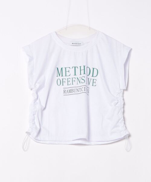 almo(アルモ)の「【MASHIRO】サイドローストクロップドTシャツ Y2K(Tシャツ/カットソー・レディース・ホワイト/グレー系その他・FREE)」の14枚目の写真
