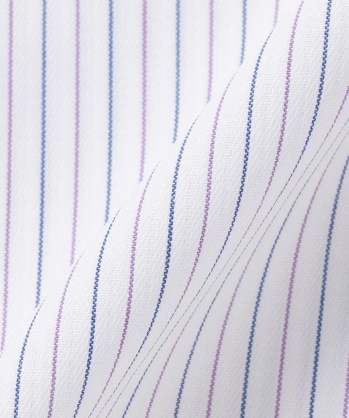TOKYO SHIRTS（トウキョウシャツ）の「形態安定ノーアイロン レギュラー 7分袖ビジネスワイシャツ（ビジネスシャツ・レディース・パープル・LL/M/L/XL/S）」の5枚目の写真