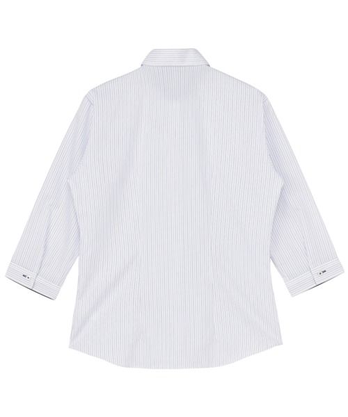 TOKYO SHIRTS（トウキョウシャツ）の「形態安定ノーアイロン レギュラー 7分袖ビジネスワイシャツ（ビジネスシャツ・レディース・パープル・LL/M/L/XL/S）」の2枚目の写真